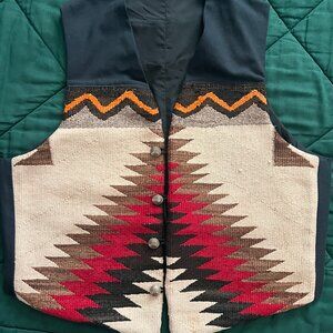 Hester Navajo rug vest size L